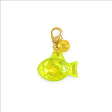 Ancol Cat/Kitten Yellow Fish Reflective ID Tag RRP 2.50 CLEARANCE XL 1